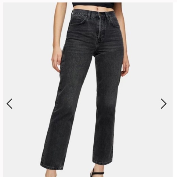 TOPSHOP EDITOR JEAN - washed black - Picture 1 of 3